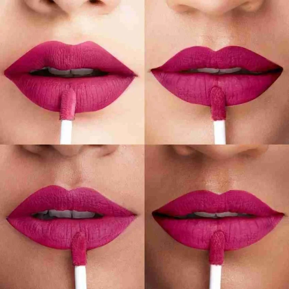 Too Faced Matte Plumpinh Liquid Lipstick in Bend and Snap- Cool Berry Tone